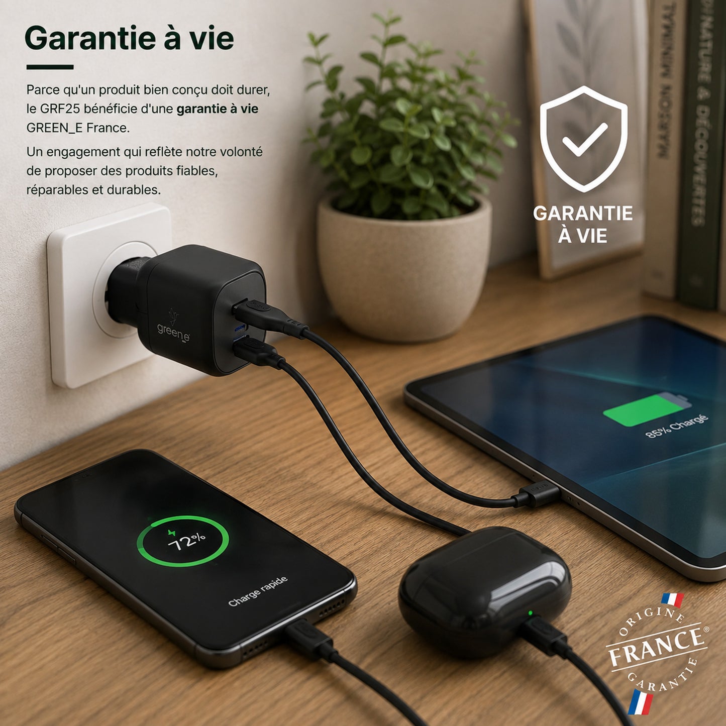 Universal USB-C 30W Charger White