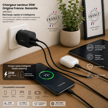 Universal USB-C 30W Charger White