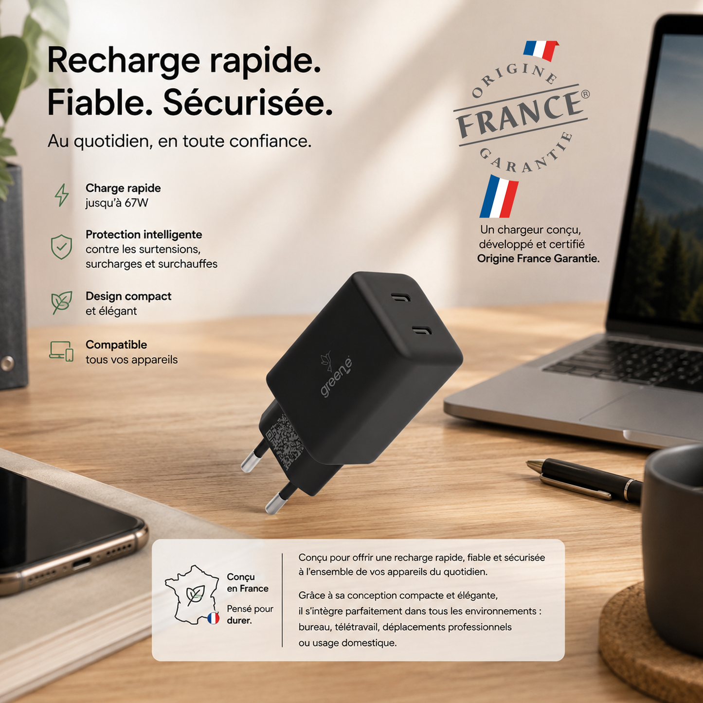 Universal USB-C 30W Charger White