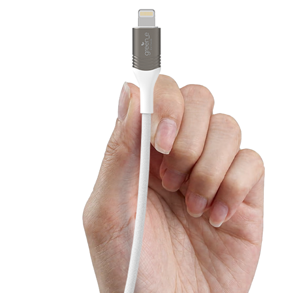Câble green-e éco-conçu USB-A vers Lightning, 2,50m, Blanc