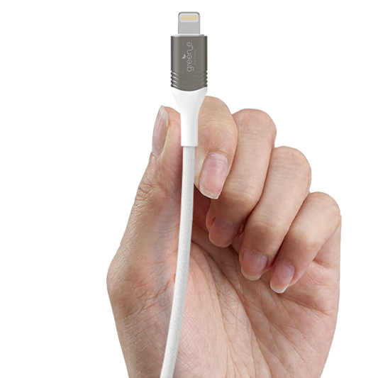 Câble green-e éco-conçu USB-A vers Lightning, 2,50m, Blanc