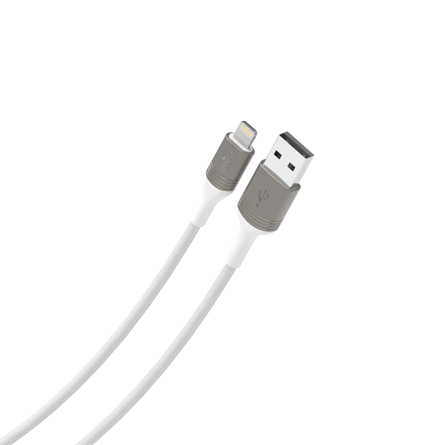 Câble green-e éco-conçu USB-A vers Lightning, 2,50m, Blanc