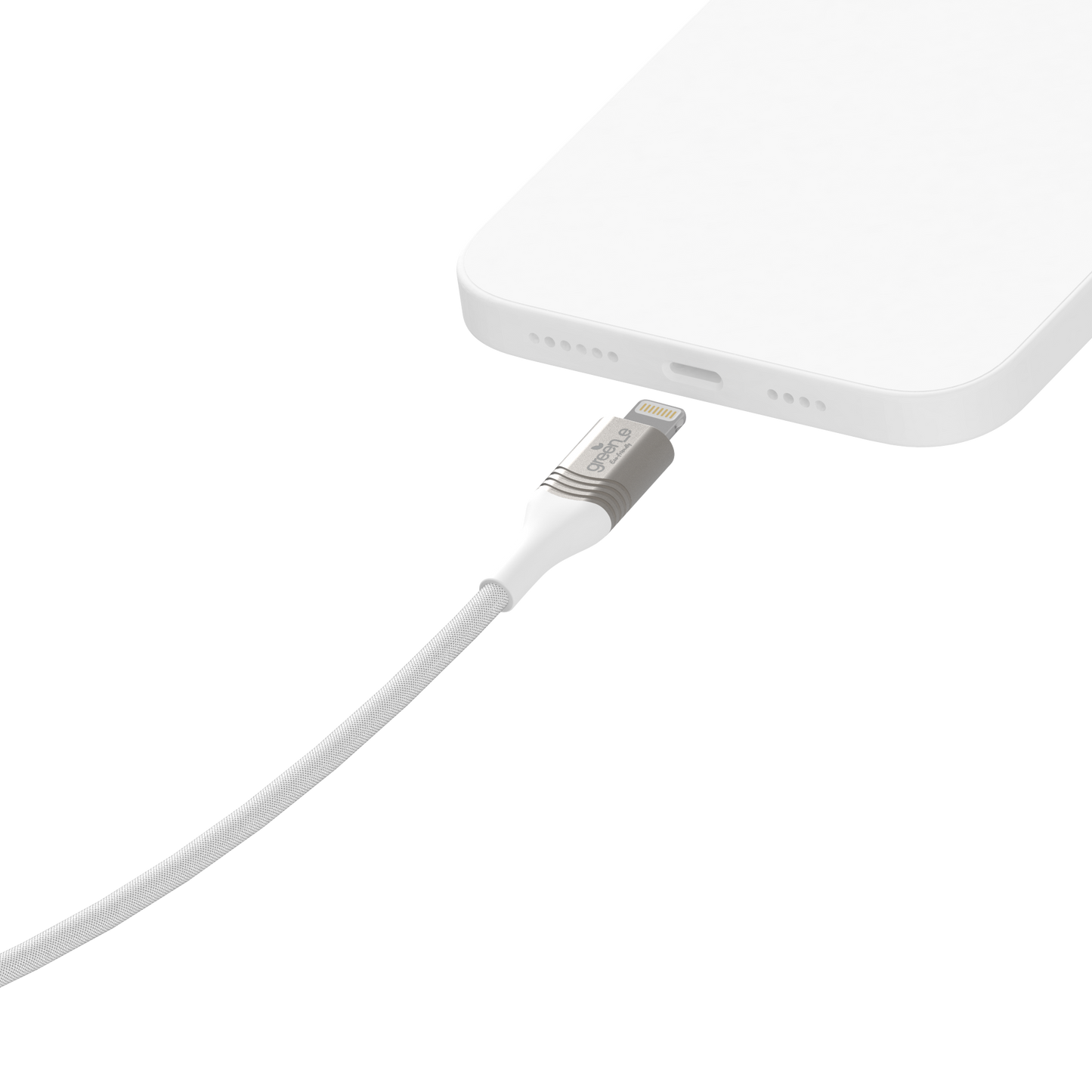 Câble green-e éco-conçu USB-A vers Lightning, 2,50m, Blanc