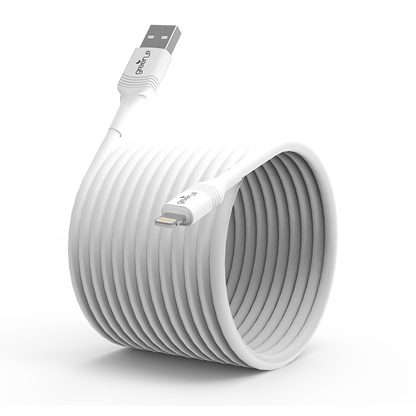 Câble green-e éco-conçu USB-A vers Lightning, 2,50m, Blanc