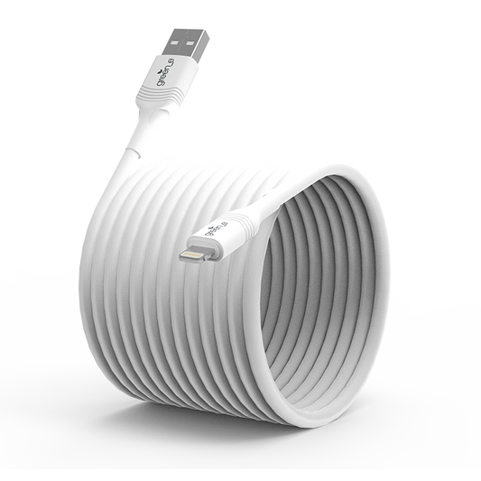 Câble green-e éco-conçu USB-A vers Lightning, 2,50m, Blanc