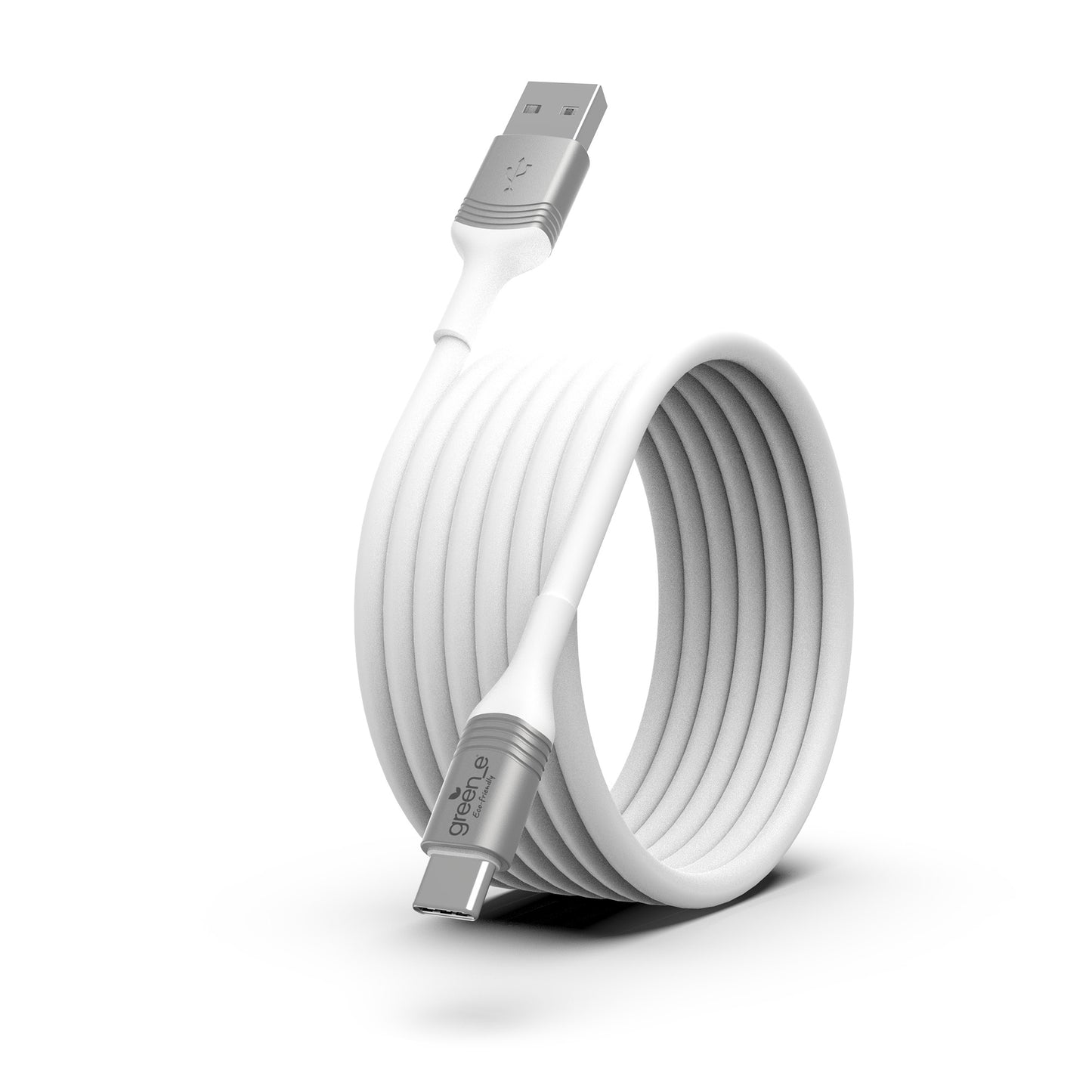 Câble green-e éco-conçu USB-A vers USB-C, 1,20 m, Blanc