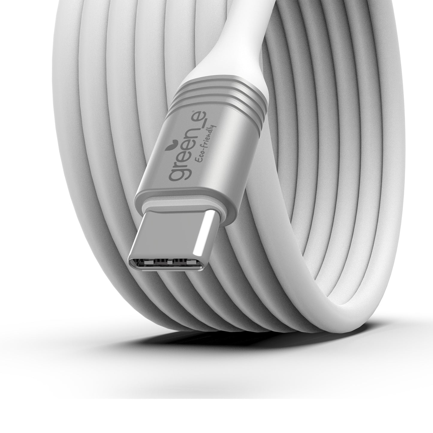 Câble green-e éco-conçu USB-A vers USB-C, 1,20 m, Blanc