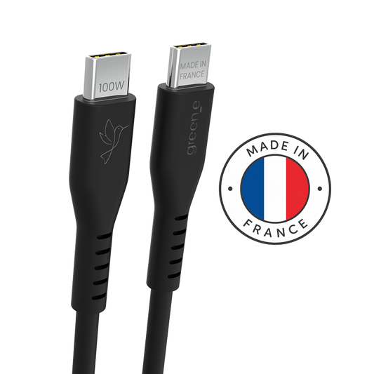 USB-C-Kabel, 100 W, USB 2.0, MIF GRIT 500, 150 cm