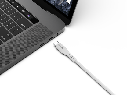 Câble GREEN-E USB-C 240W Fabriqué en France, 1,0 m, Blanc
