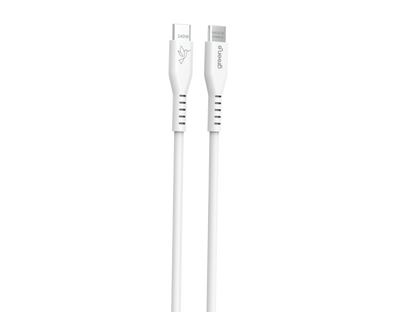 Câble GREEN-E USB-C 240W Fabriqué en France, 1,0 m, Blanc