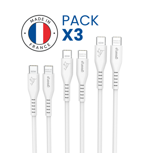 USB-C-Kabel, 100 W, USB 2.0, MIF GRIT 500, 150 cm