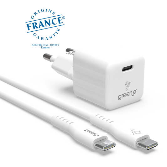 30-W-Universal-USB-C-Ladegerät, Weiß