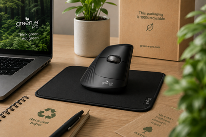Souris sans fil Bluetooth ERGOSPIDE, ergonomique, Noir Légende