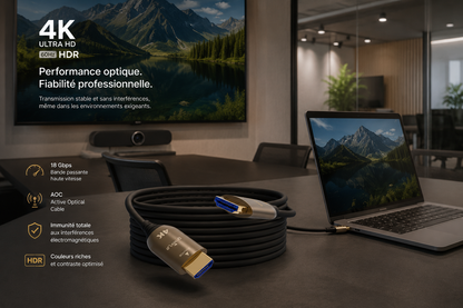 AOC Premium High Speed ​​HDMI 2.0 Kabel, HDR 10 m, 18 Gbit/s, 4K 60 Hz - GRIT904