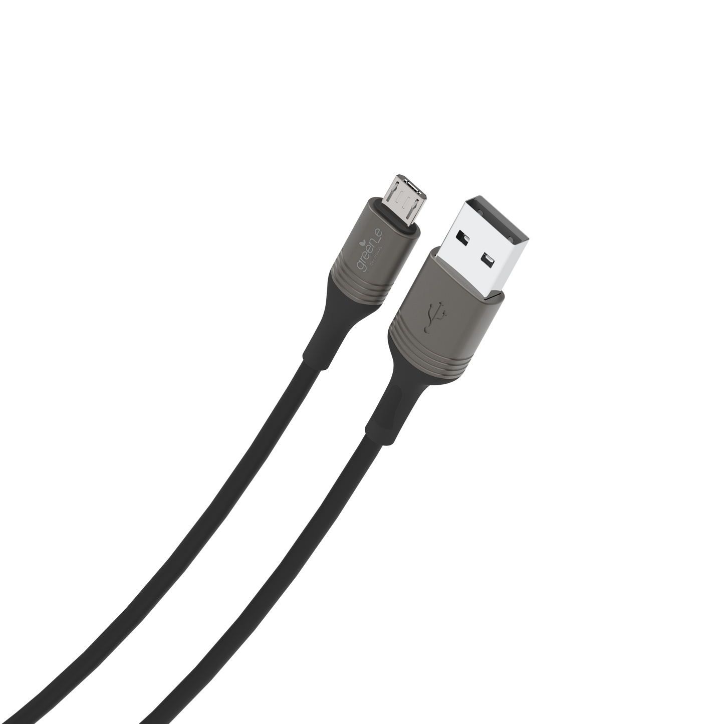 Câble écoconçu GREEN-E Micro-USB vers USB, 1,20m, Noir