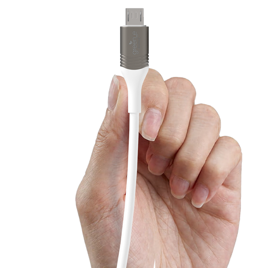 Câble écoconçu GREEN-E Micro-USB vers USB, 1,20m, Blanc