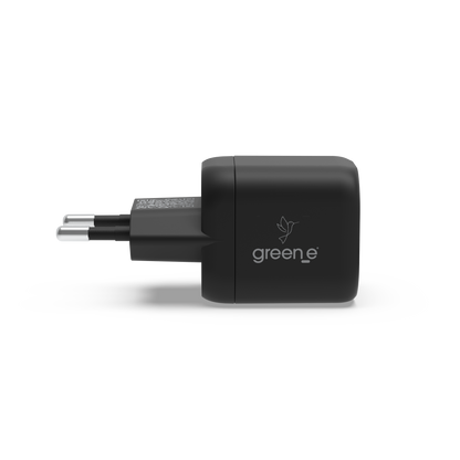 Chargeur Universel USB-C 25W 2 USB-C GREEN-E France - Certifié Origine France Garantie - Blanc (Copie)