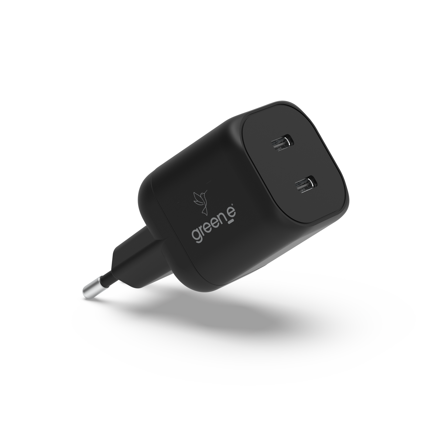 Chargeur Universel USB-C 25W 2 USB-C GREEN-E France - Certifié Origine France Garantie - Blanc (Copie)