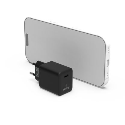 Chargeur Universel USB-C 45W 1 USB-C GREEN-E France - Certifié Origine France Garantie - Blanc