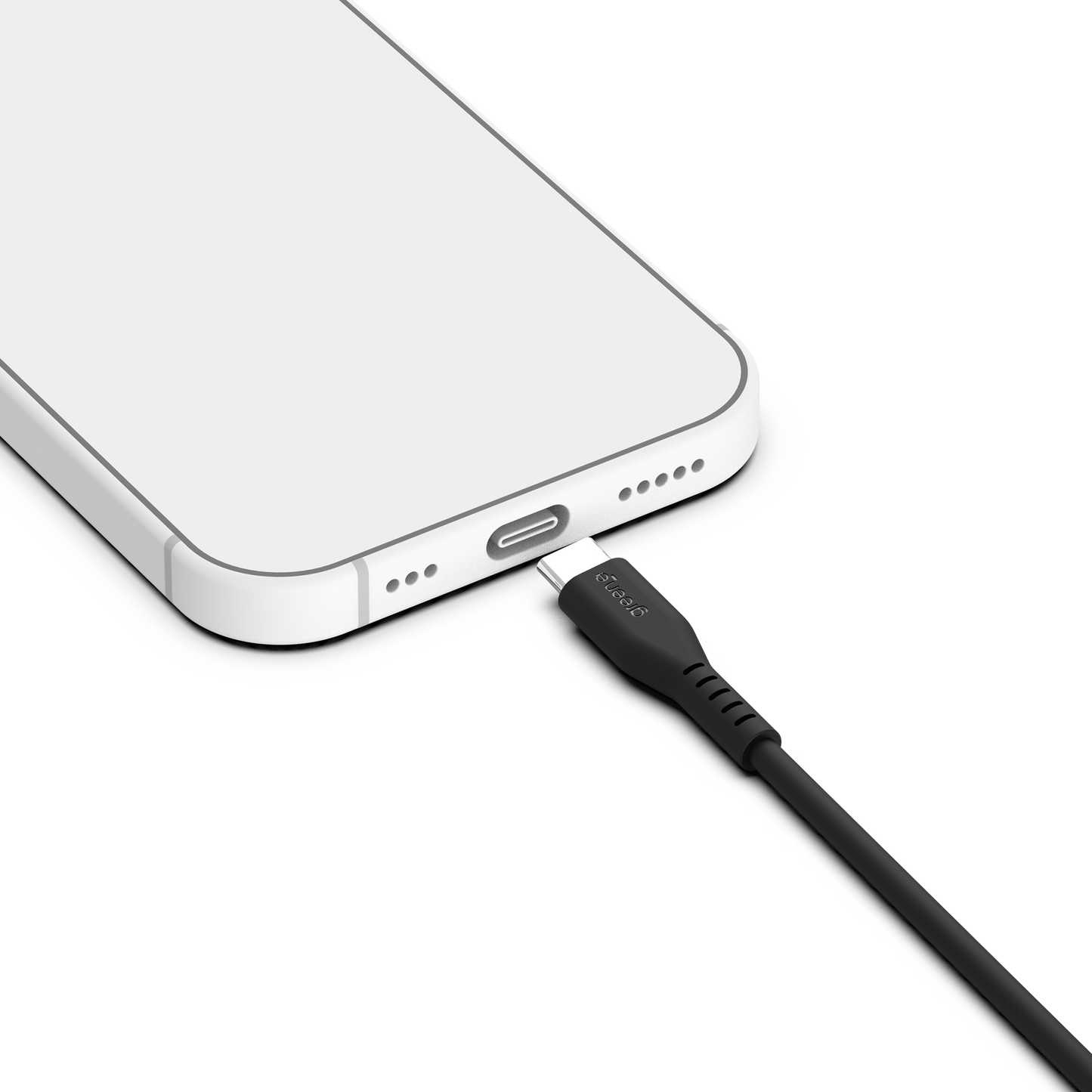 Câble USB-C 60W Fabriqué en France, 2,50 m, Noir