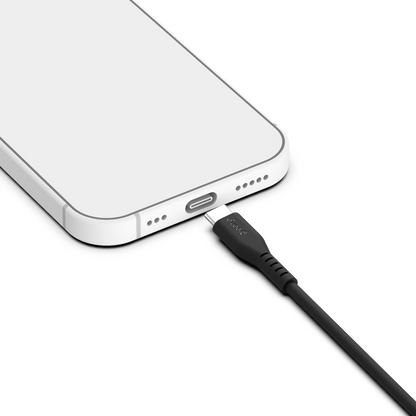 Câble USB-C 60W Fabriqué en France, 2,50 m, Noir