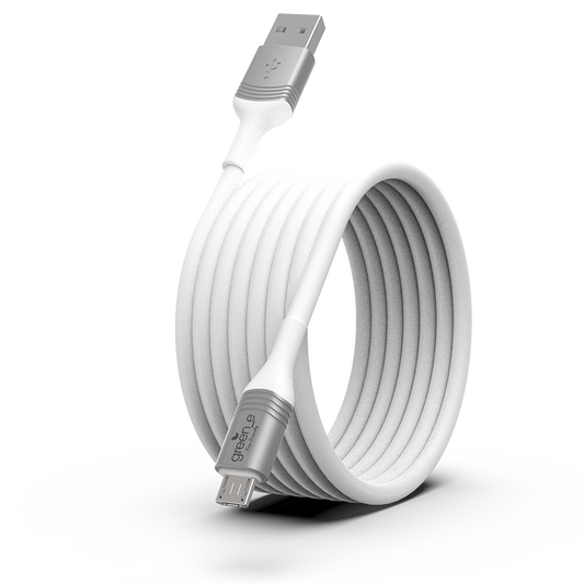 Câble écoconçu GREEN-E Micro-USB vers USB, 1,20m, Blanc