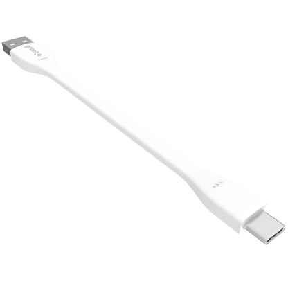 Câble écoconçu GREEN-E USB-C vers USB, 15 cm, Blanc