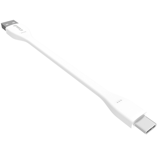 Câble écoconçu GREEN-E USB-C vers USB, 15 cm, Blanc