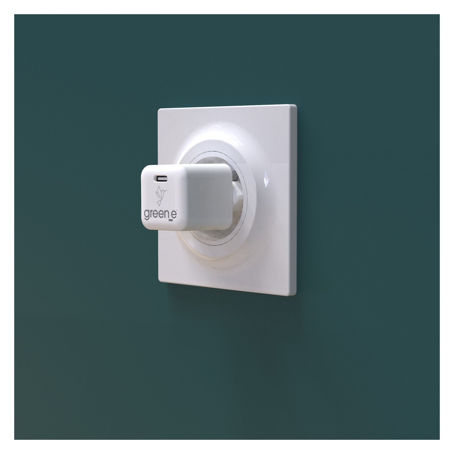 Chargeur Universel USB-C 30W GREEN-E France, Certifié Origine France Garantie, Blanc