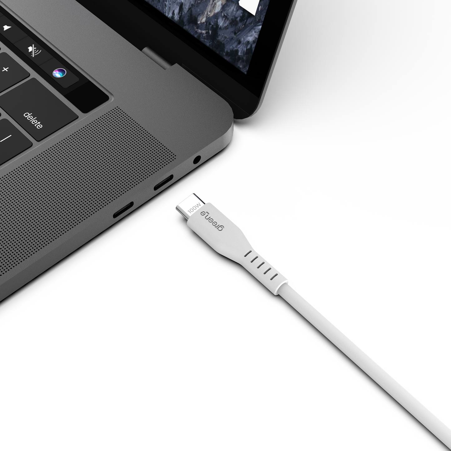 Câble USB-C 100W Fabriqué en France, 1,50 m, Blanc