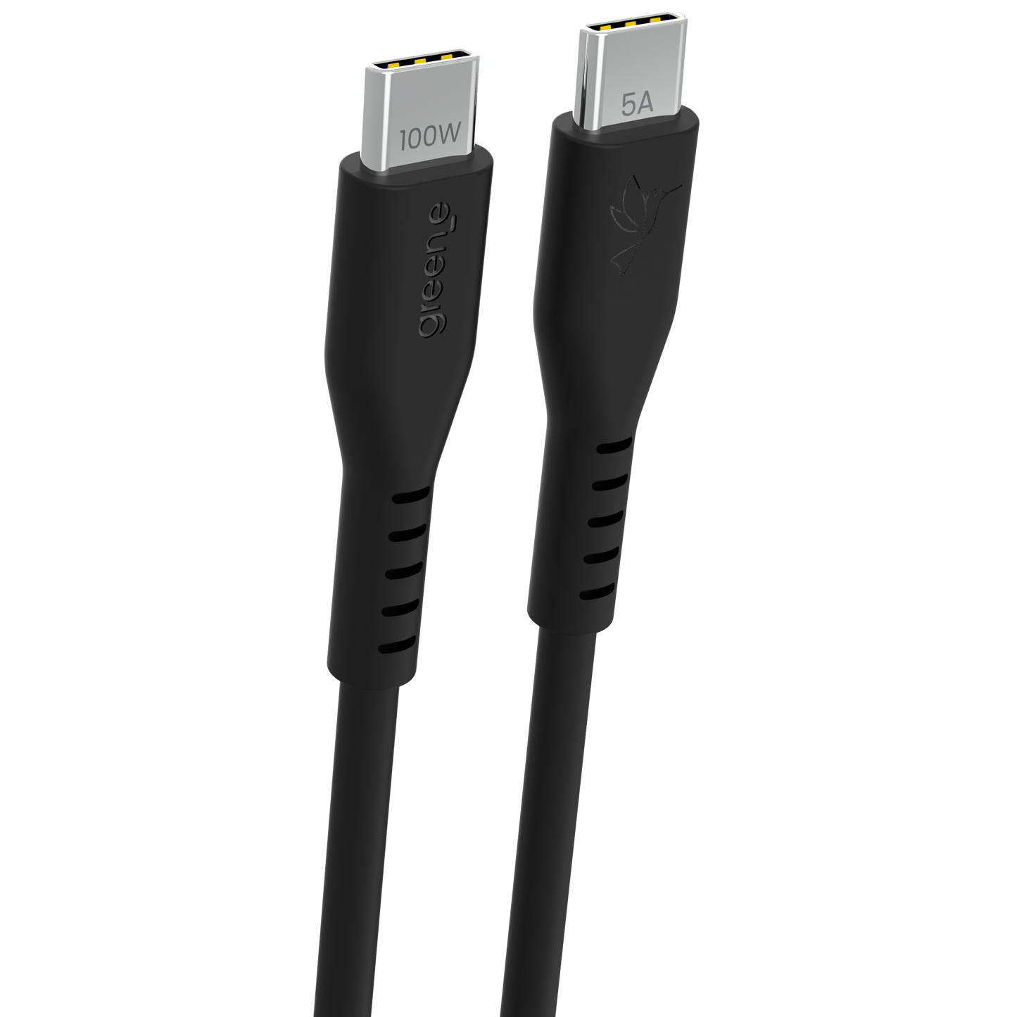 Câble USB-C 100W Fabriqué en France, 3,0 m, Noir