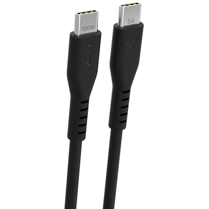 Câble USB-C 100W Fabriqué en France, 3,0 m, Noir